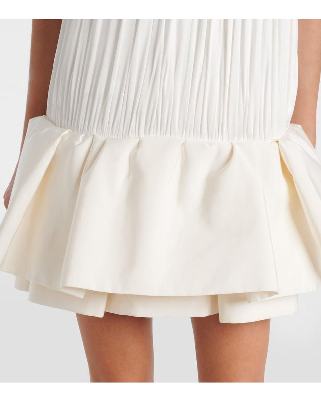 Loewe White Flamenco Mini Dress