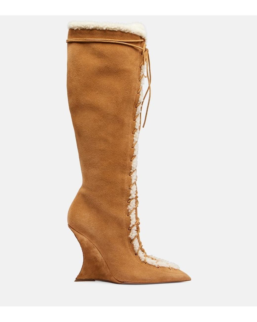 Paris Texas Brown Nina 105 Suede Knee-High Boots