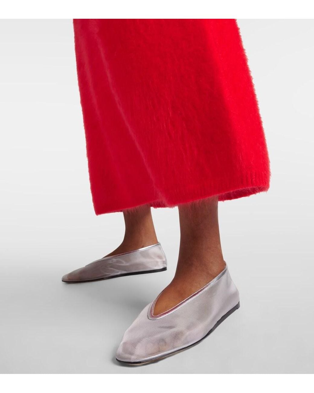 Le Monde Beryl Metallic Luna Slipper Mesh Shoes