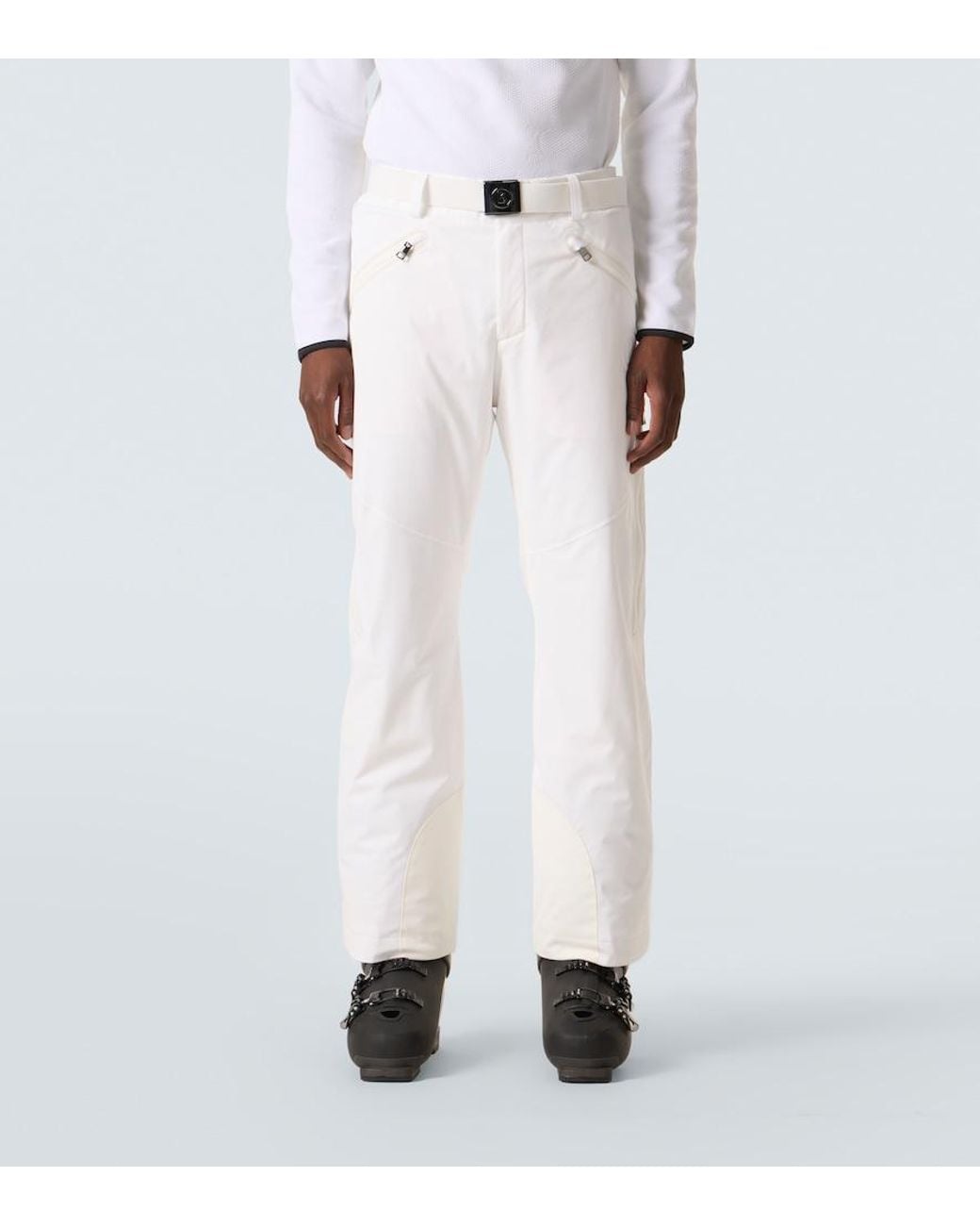Bogner White Tim Belted Ski Pants for men