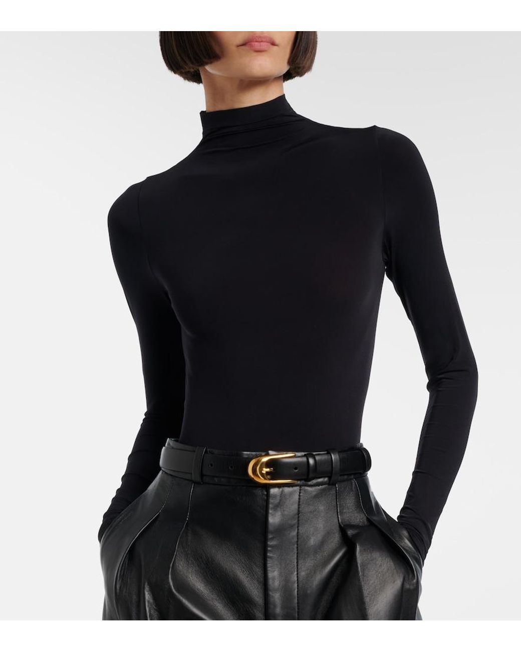 Wolford Blue Buenos Aires Sheer Bodysuit