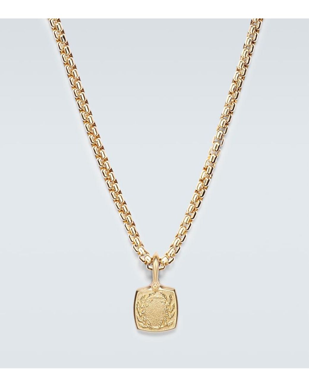 David Yurman Blue Petrvs Horse 18Kt Pendant Necklace for men