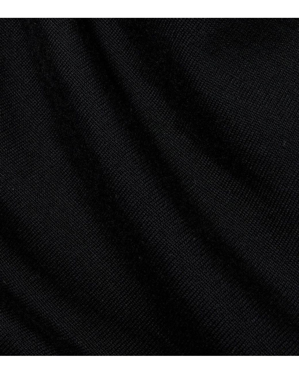 Lemaire Black Wool Scarf
