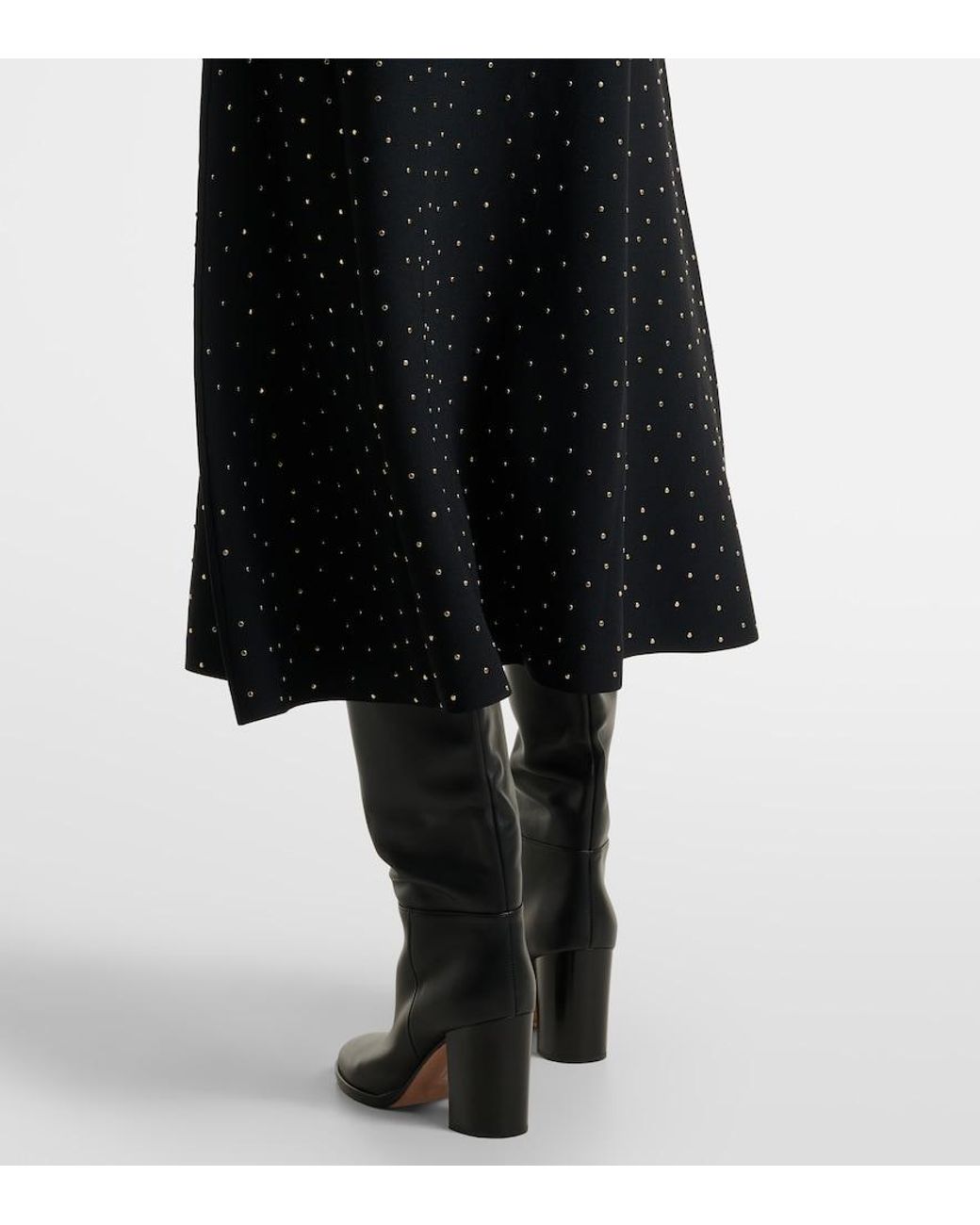 Altuzarra Black Nelsons Embellished Midi Dress