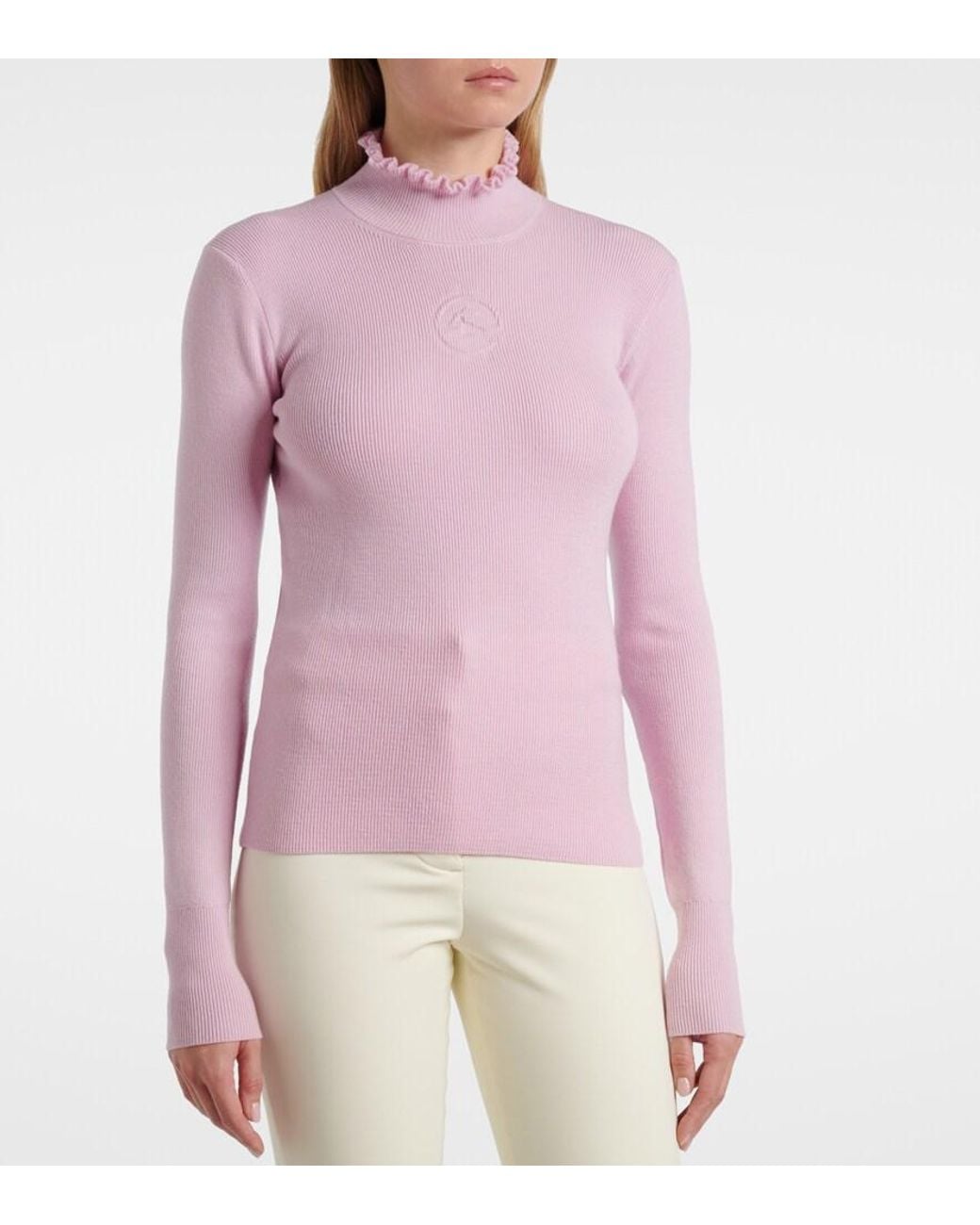 CORDOVA Pink Kitz Ribbed-Knit Wool-Blend Ski Top