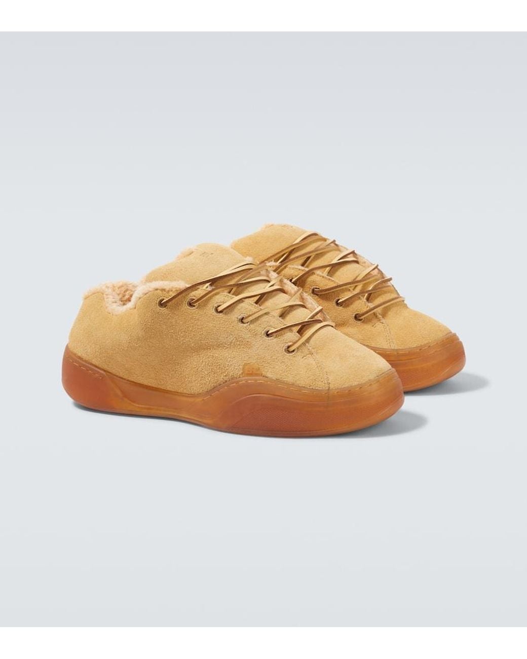 ERL Sneakers Sand Vamp Aus Veloursleder in Natural für Herren