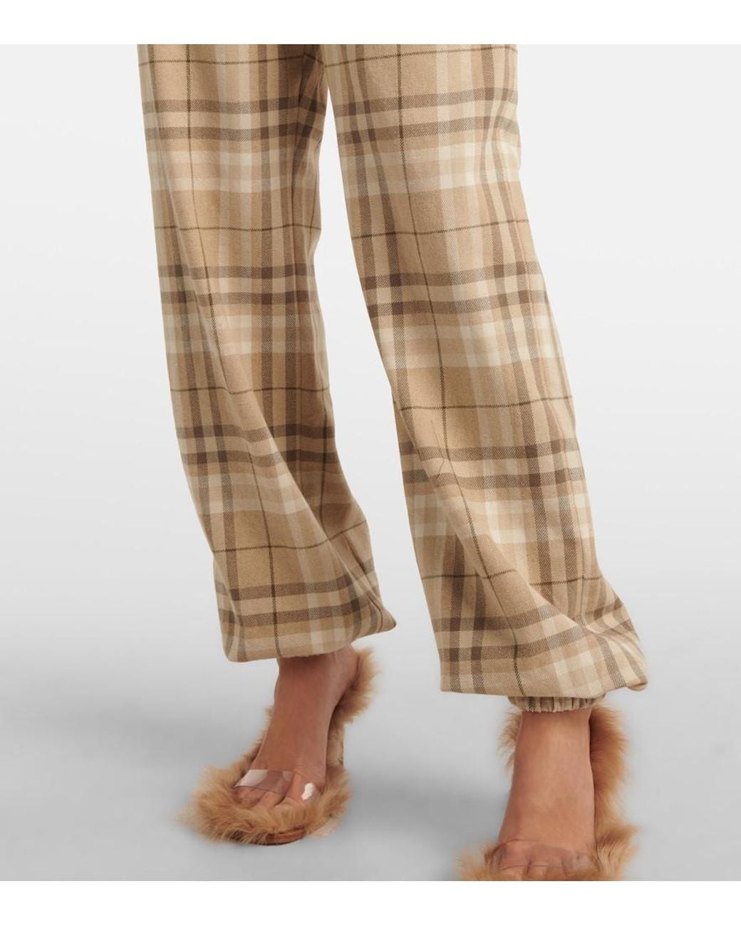 The Attico Natural Cotton-Blend Sweatpants