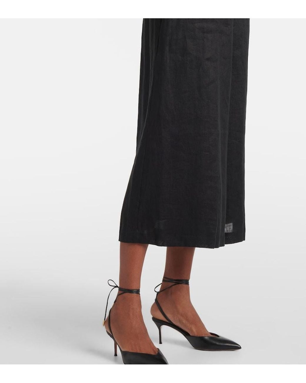 Zimmermann Black Linen Jumpsuit