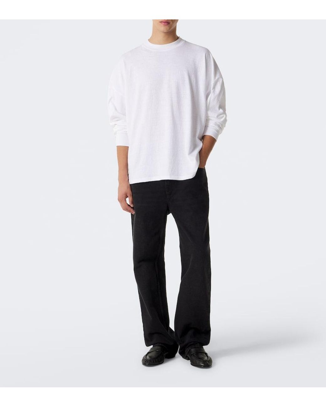 The Row White Dolino Cotton Jersey T-Shirt for men