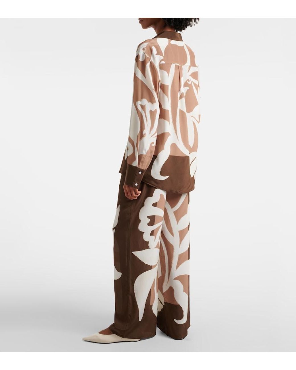 Sir Natural Portia Silk Satin Pajama Shirt