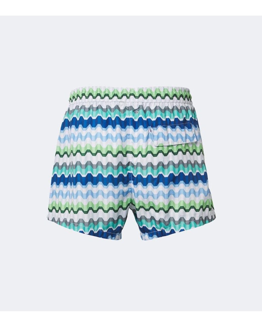 Missoni Blue Zigzag Swim Trunks for men