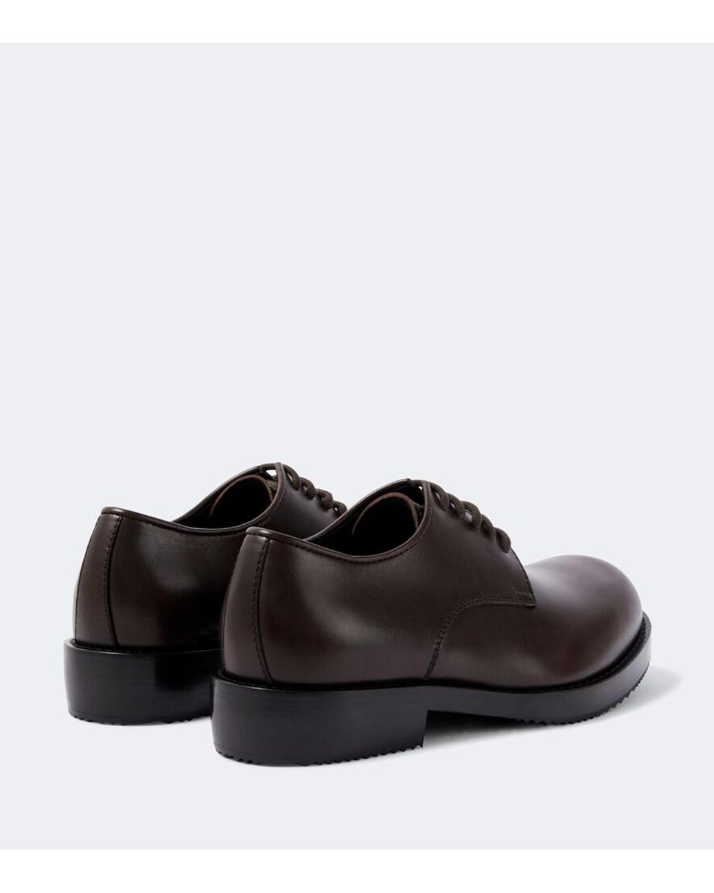 Dries Van Noten Brown Leather Oxford Shoes for men