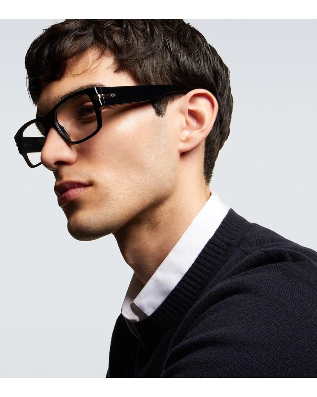 Dior Brown Diorblacksuit Xl S1I Rectangular Glasses for men