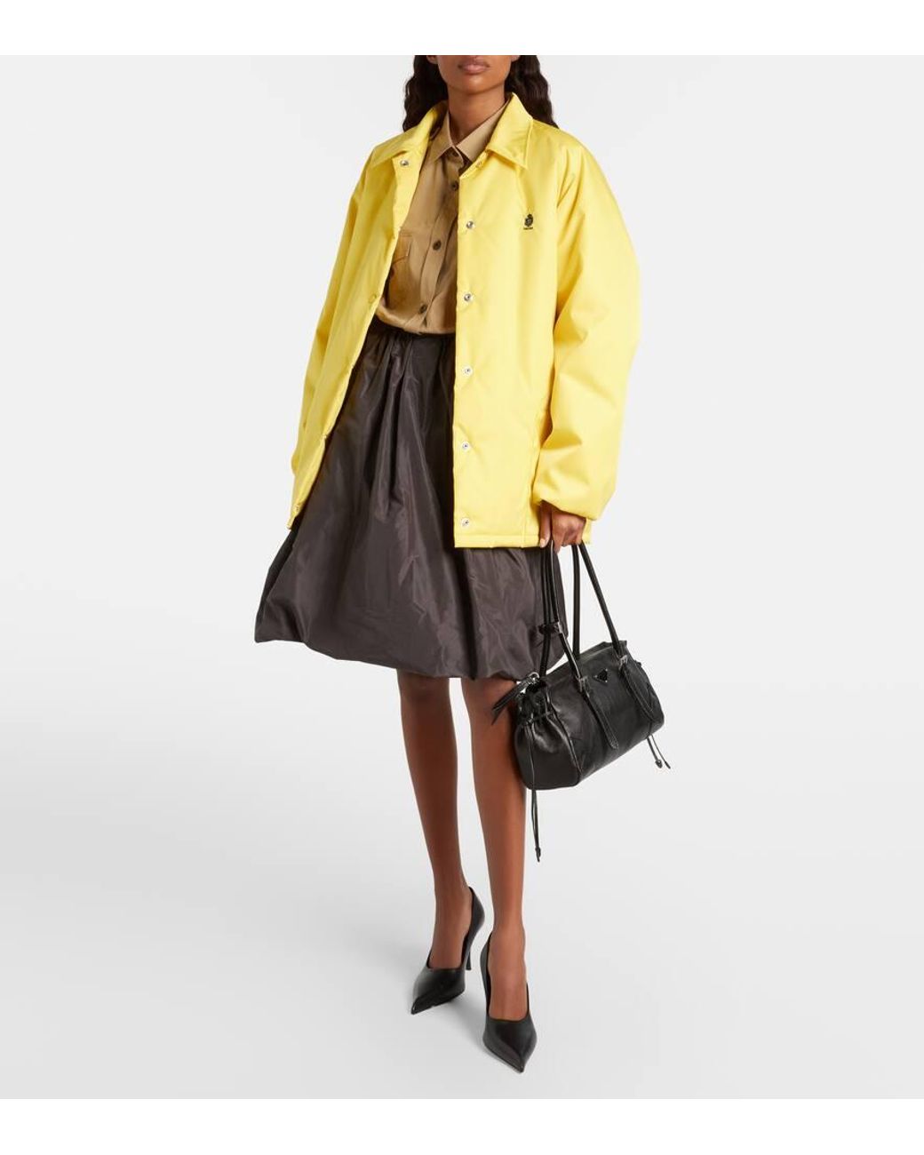 Prada Black Bonnie Medium Leather Tote Bag