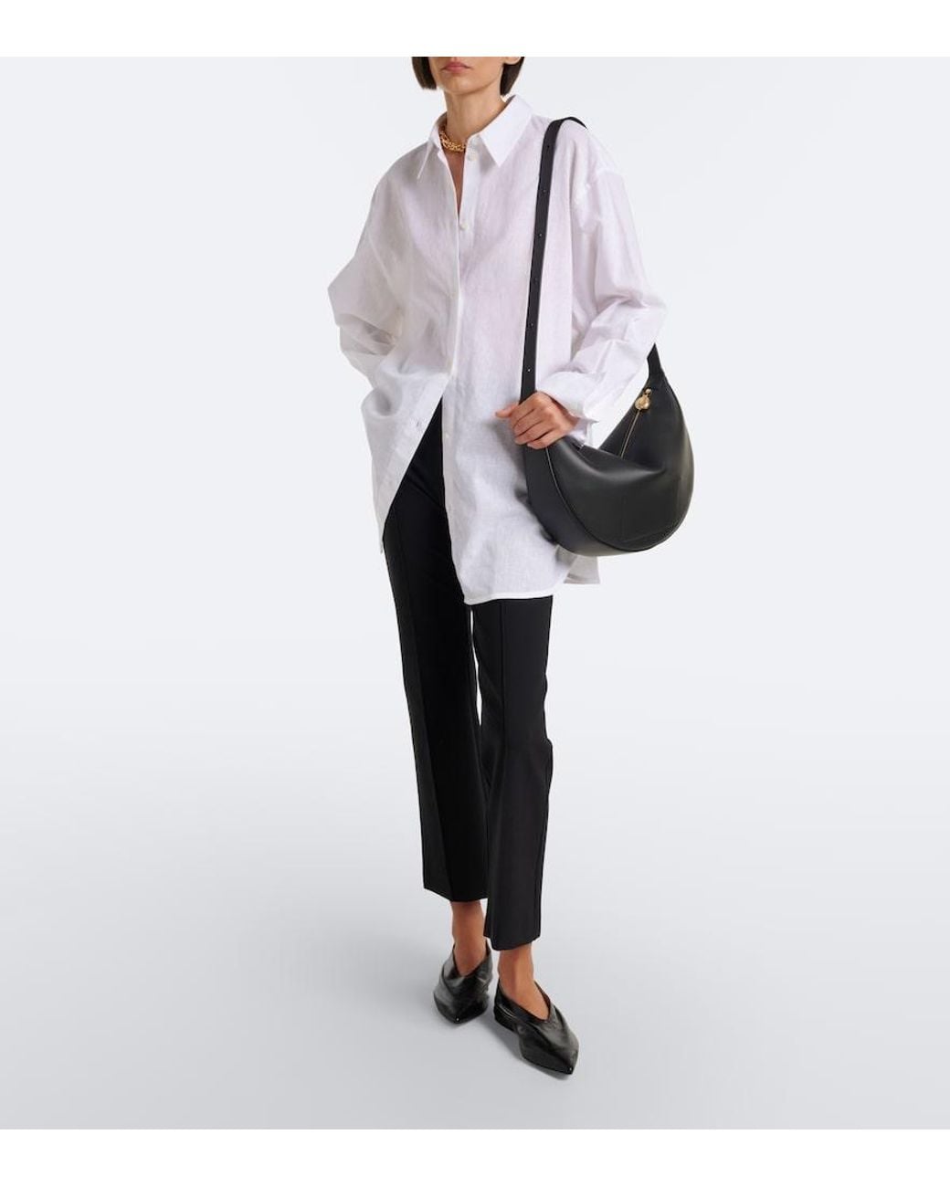 Vince Black Niki Cropped Flared Pants