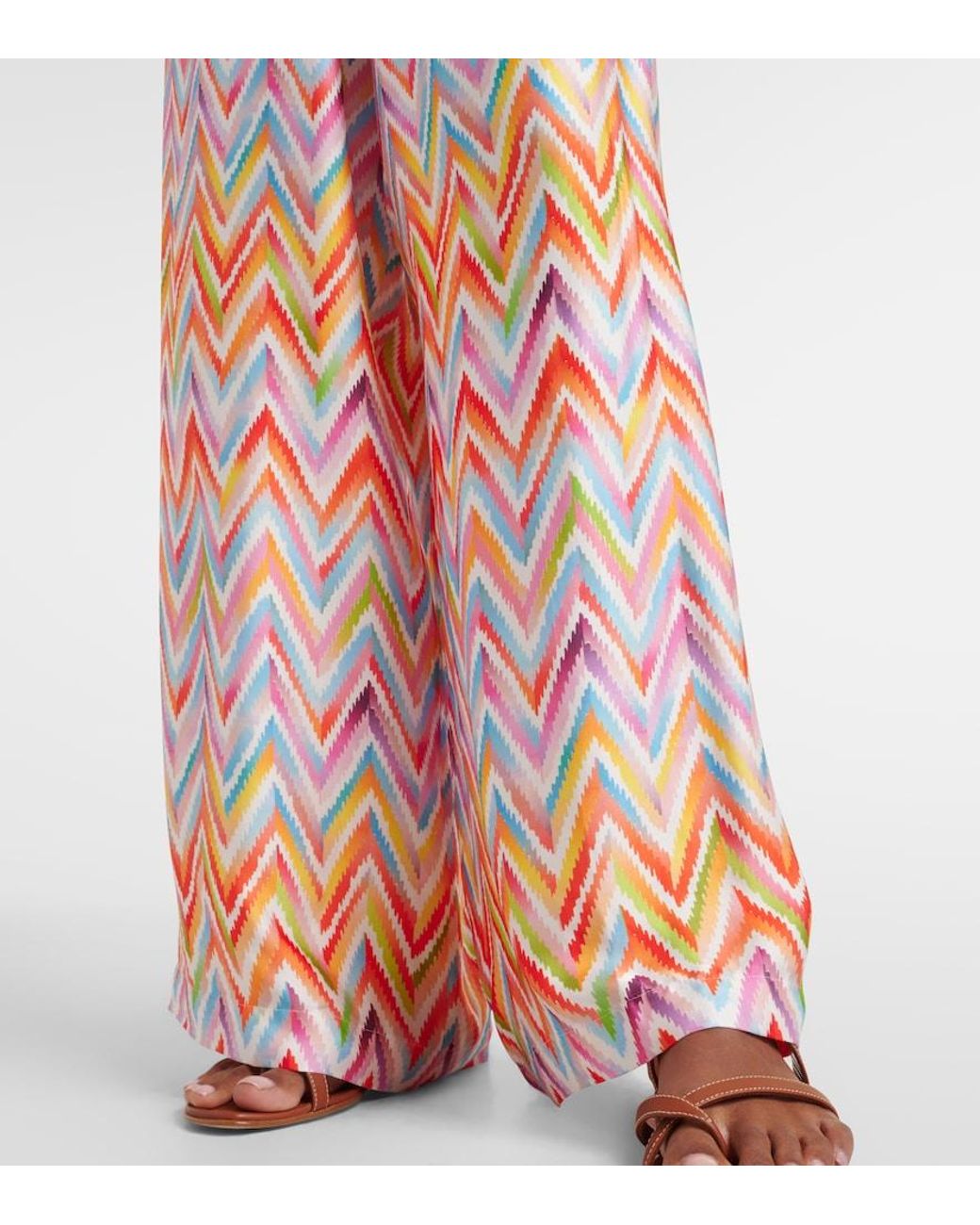 Pantalon Ample Zigzag Missoni en coloris Multicolor