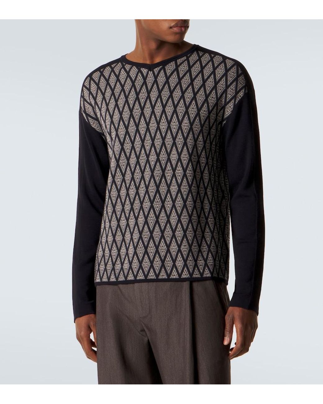 Pullover di Giorgio Armani in Blue da Uomo