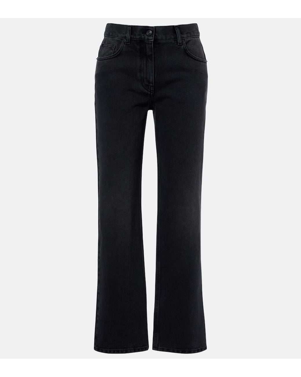 The Row Blue Fargo Straight Jeans