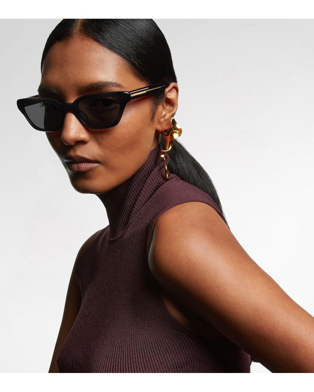 Khaite Black X Oliver Peoples 1983C Cat-Eye Sunglasses