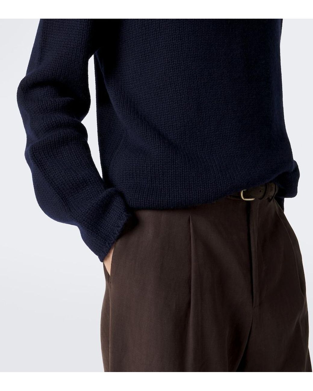 Lisa Yang Blue Sylvan Cashmere Sweater for men