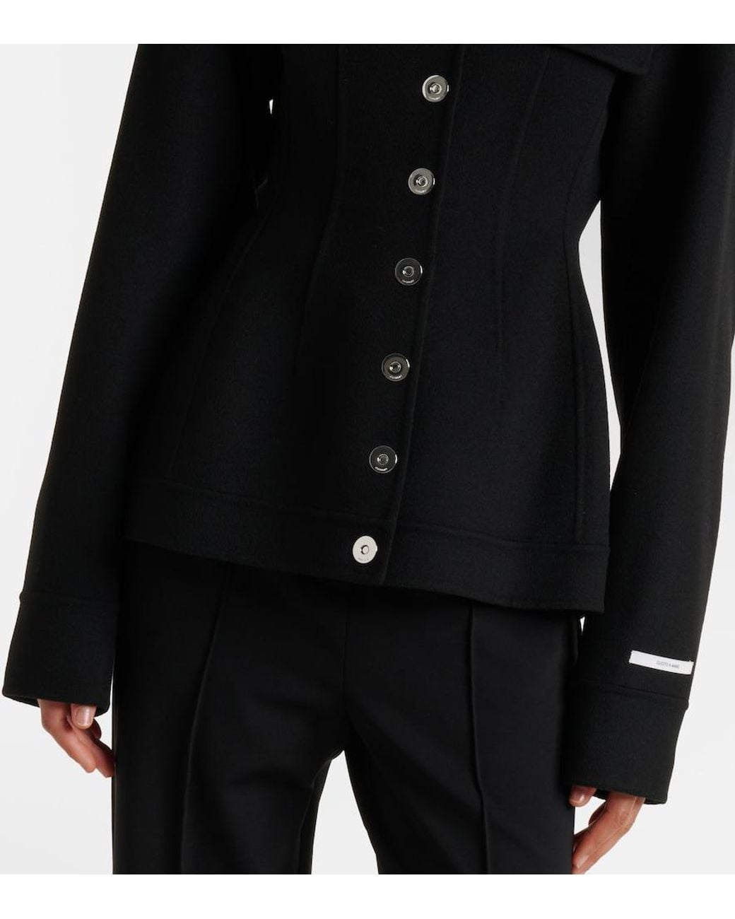 Sportmax Black Virgin Wool Jacket