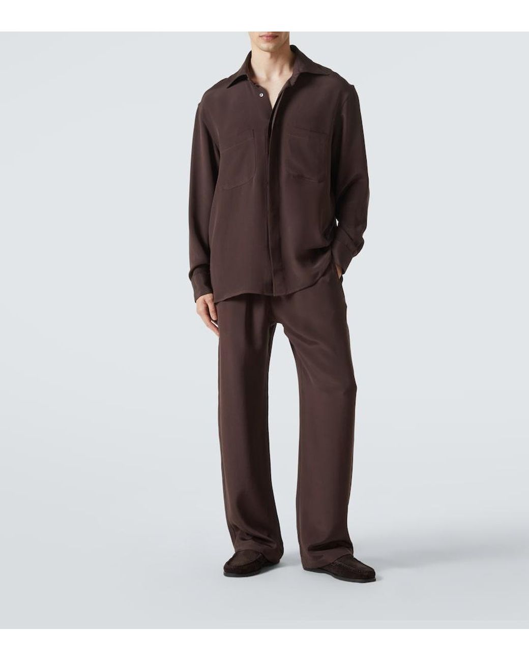 Camicia di Saman Amel in Brown da Uomo