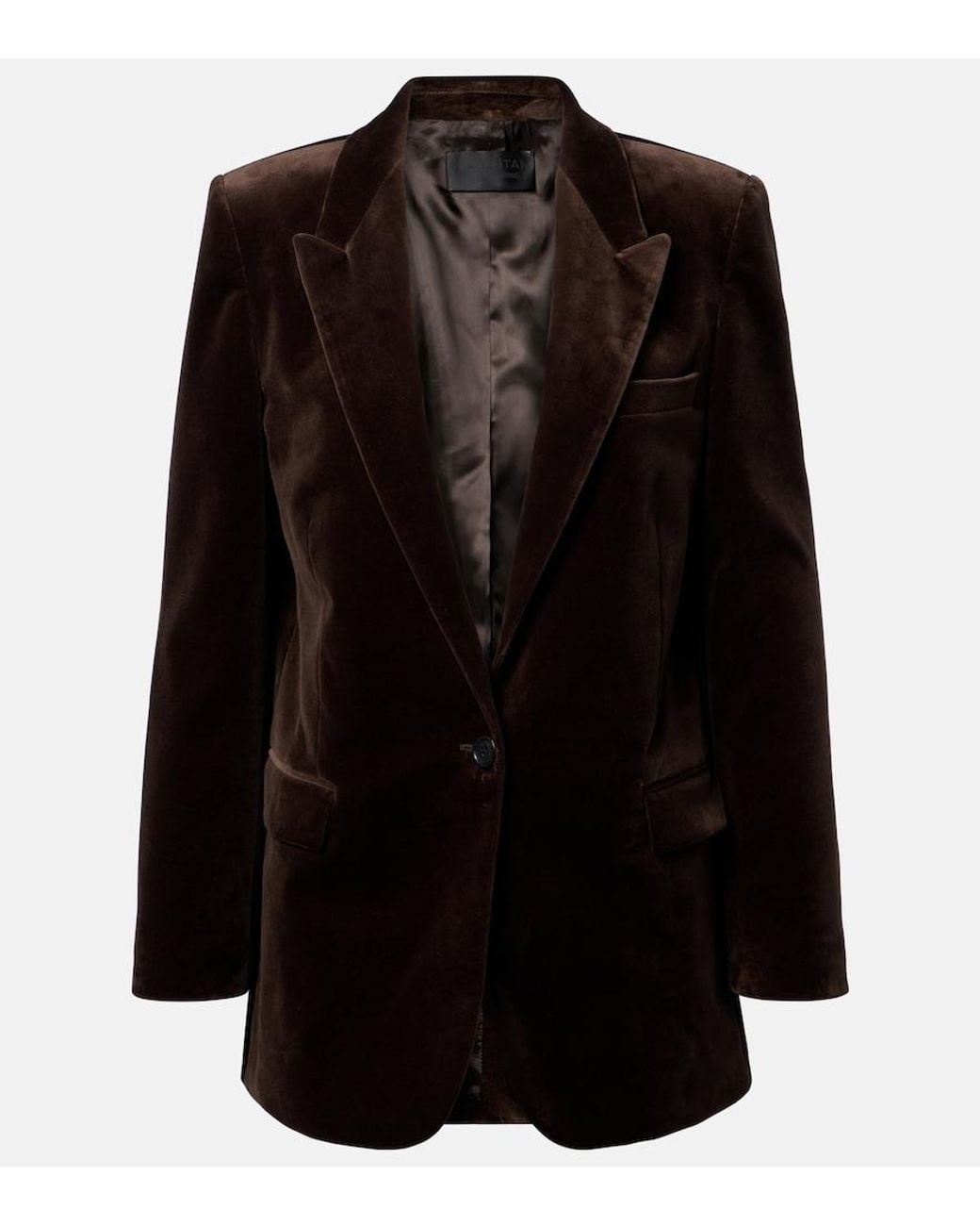Nili Lotan Black Diane Velvet Blazer