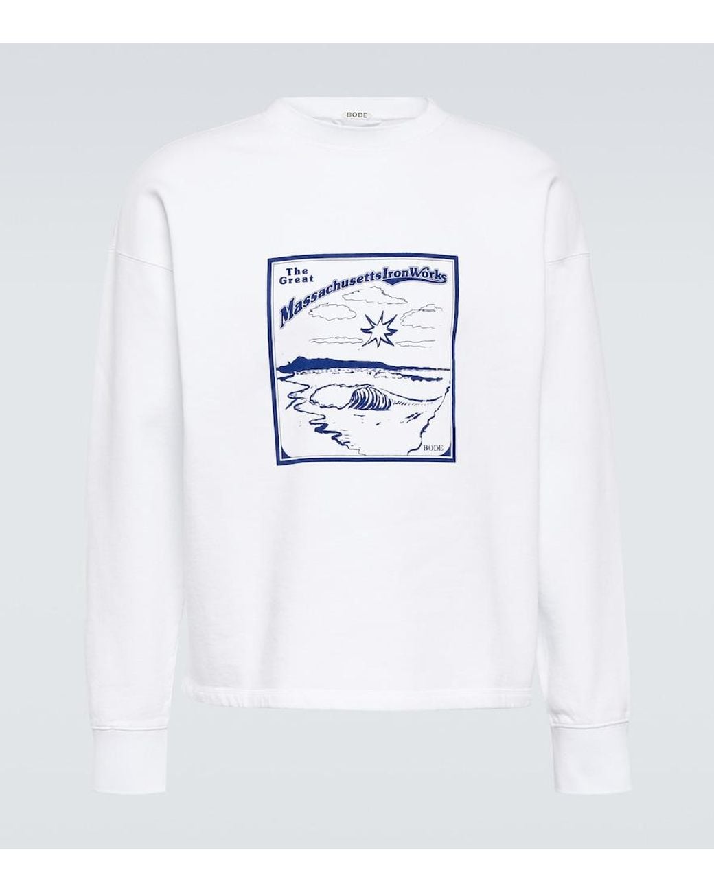 Sudadera Ironworks De Jersey De Algodon Bode de hombre de color White