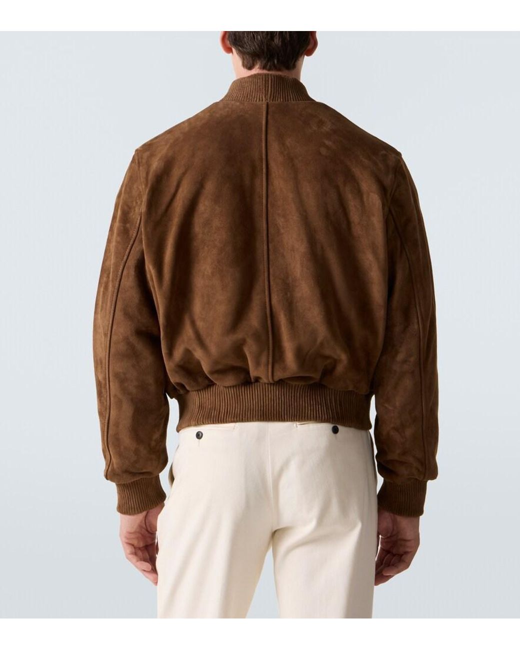 AMI Brown Suede Jacket for men