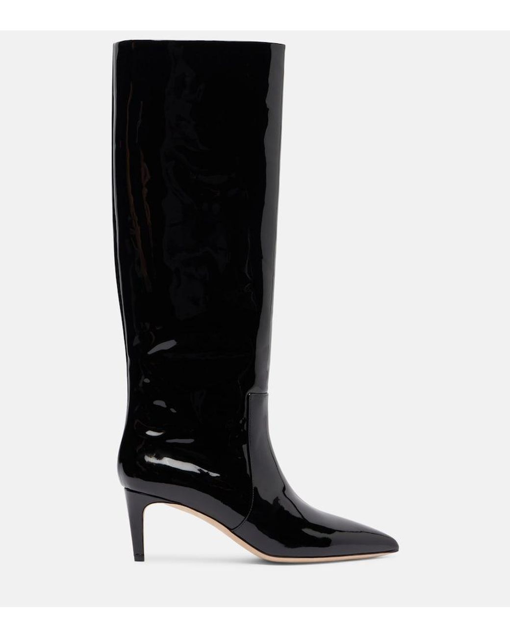 Paris Texas Black 60 Patent Leather Knee-High Boots