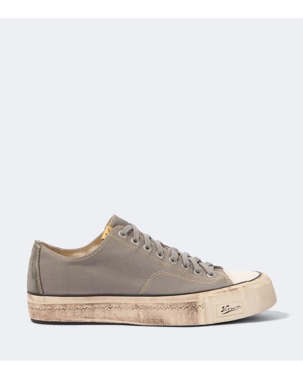 Visvim Brown Skagway Canvas Sneakers for men