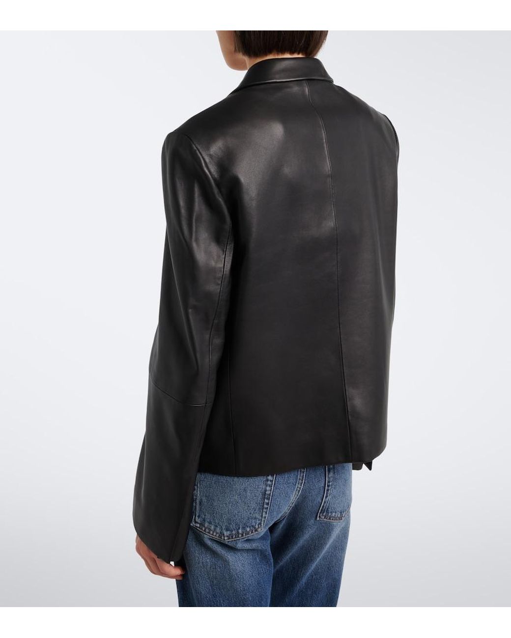 Blazer De Piel Totême  de color Black