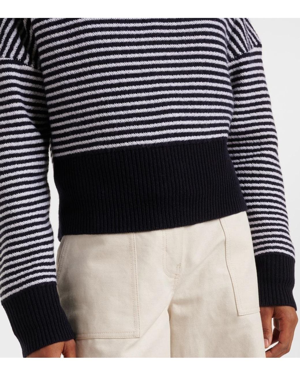 Max Mara Blue Bessica Wool And Cashmere Turtleneck Sweater