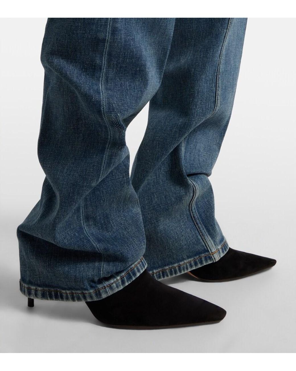 Balenciaga Black Duchesse Suede Mules