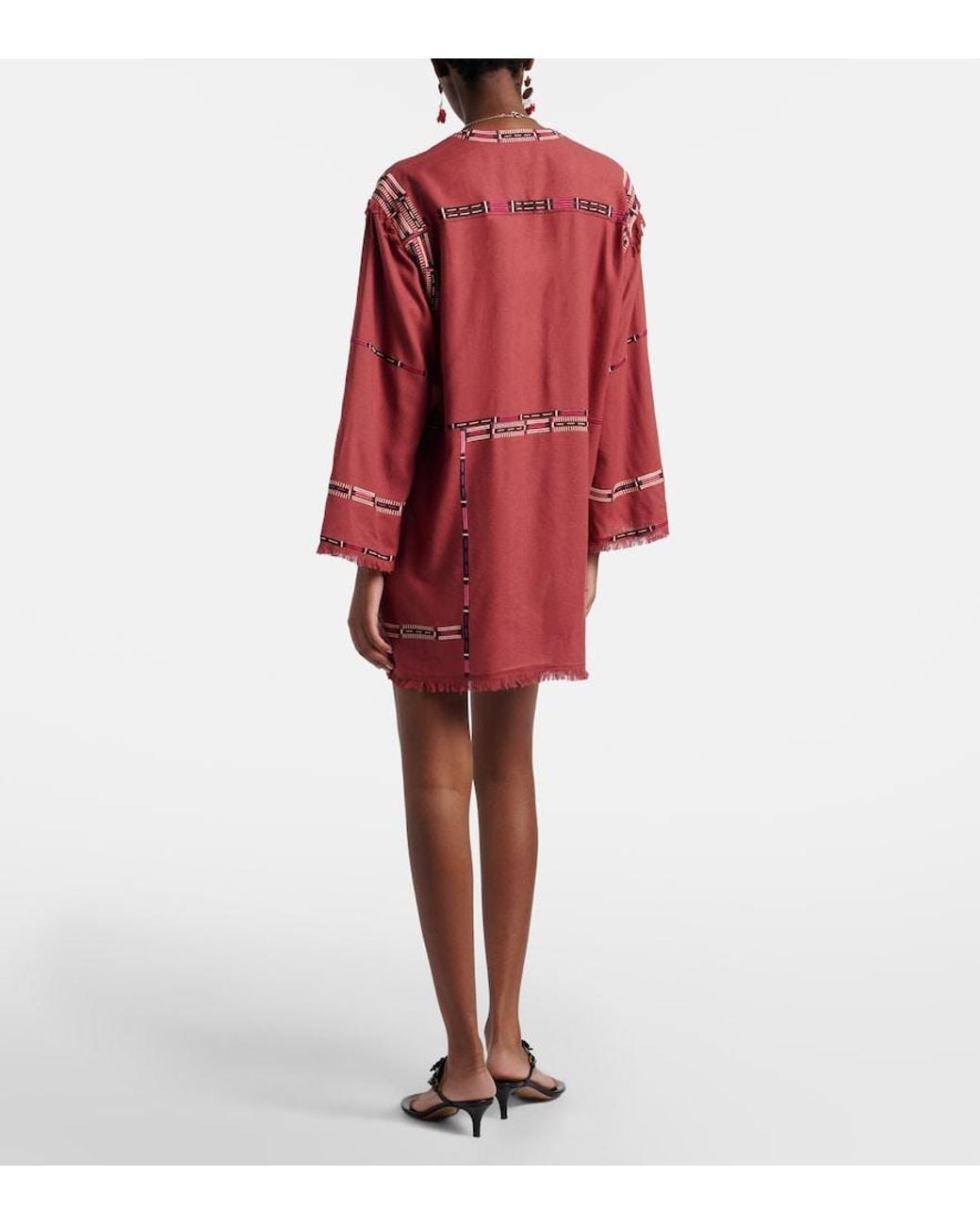 Isabel Marant Freya Embroidered Silk Tunic