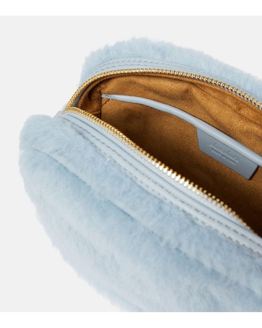 Borsa A Tracolla Small Teddy di Max Mara in Blue