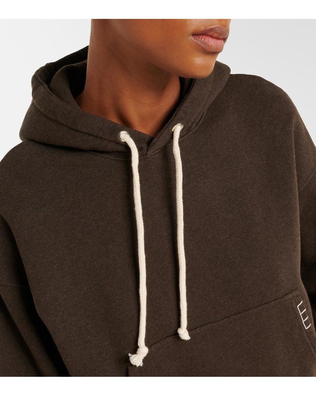 J.W. Anderson Black Cropped Cotton Hoodie