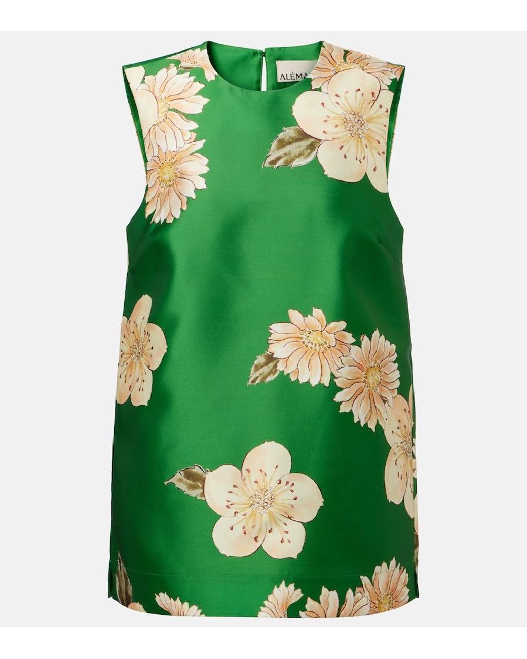 ALÉMAIS Green Sage Floral Top