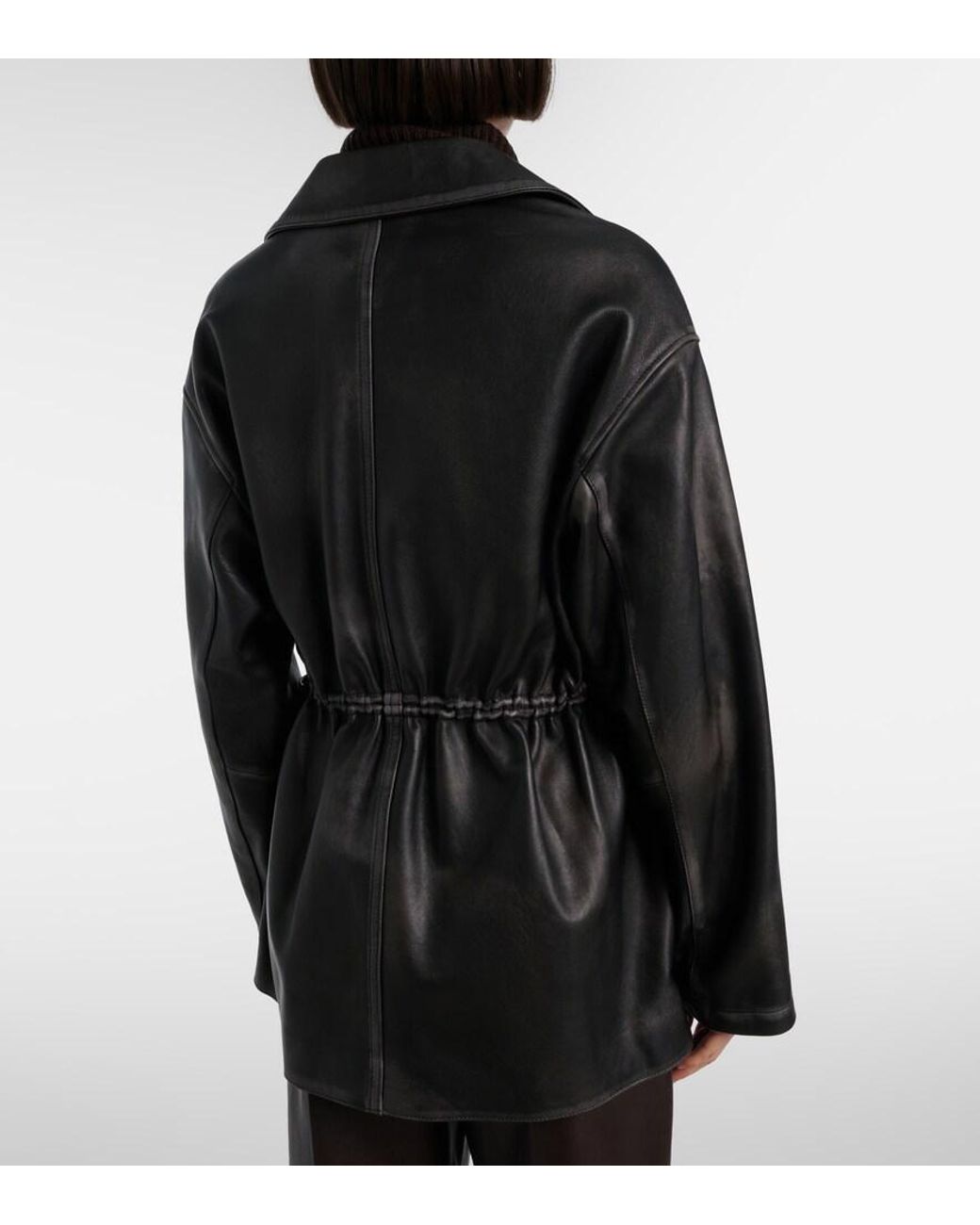 Dorothee Schumacher Black Sleek Statement Leather Jacket