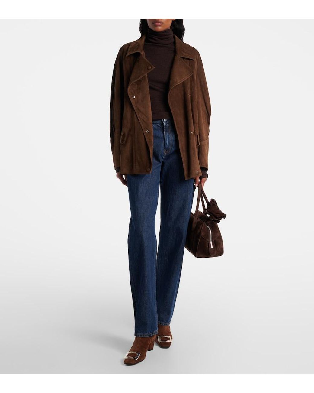 Roger Vivier Brown Belle Vivier 45 Suede Ankle Boots
