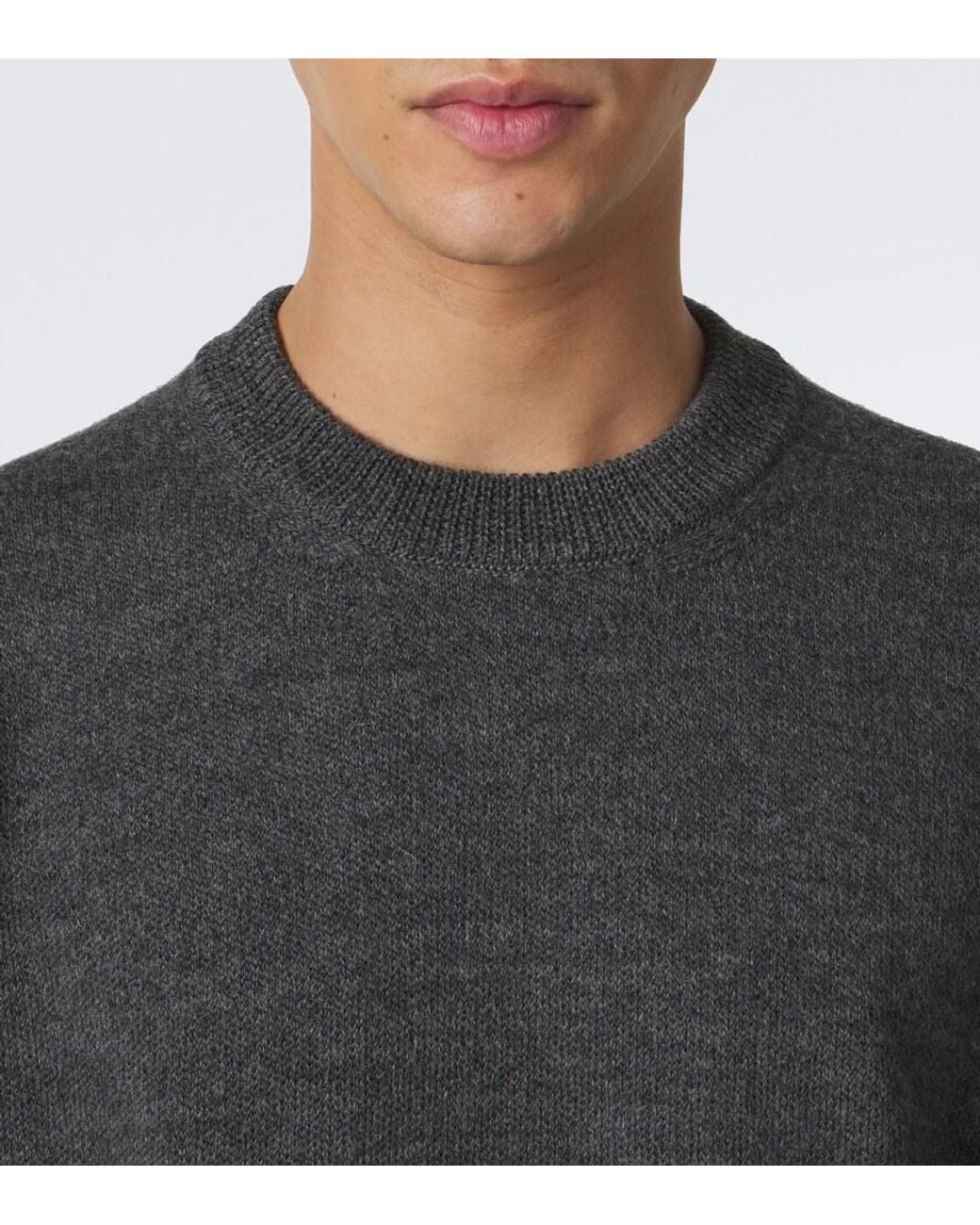 Comme des Garçons Gray Wool Sweater for men