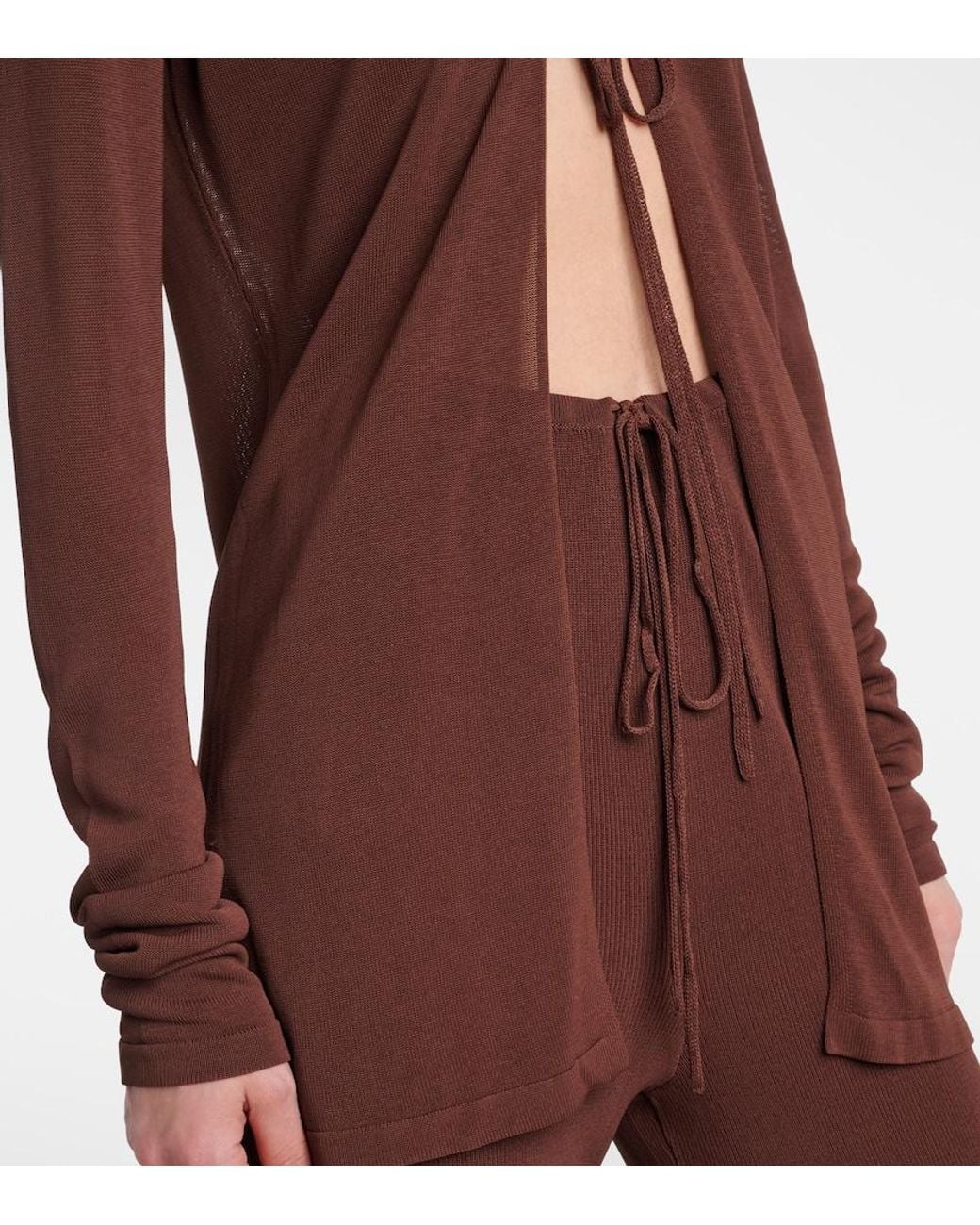 AYA MUSE Brown Knitted Top