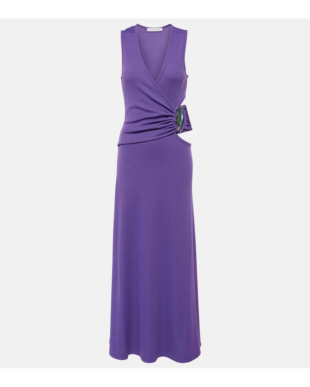 Christopher Esber Purple Moodstone Maxi Dress