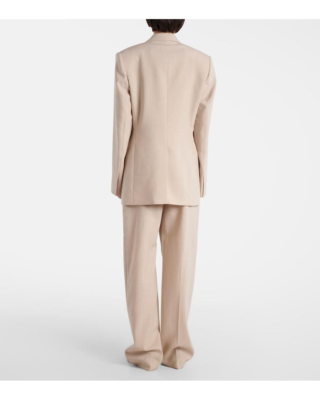 Wardrobe NYC Natural Virgin Wool Blazer