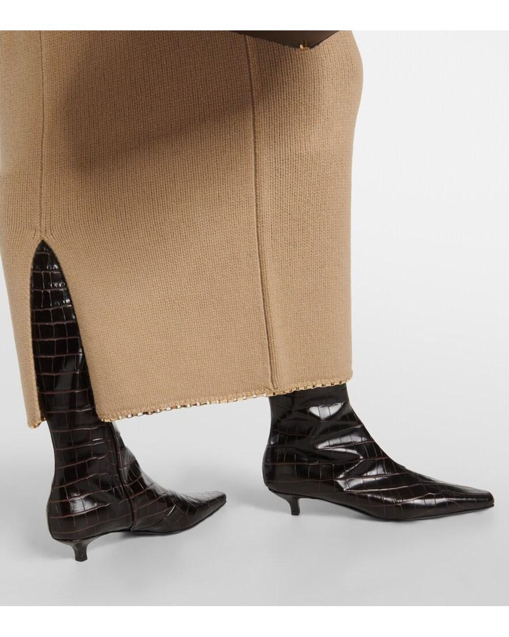 Totême  Black Leather Knee-High Boots