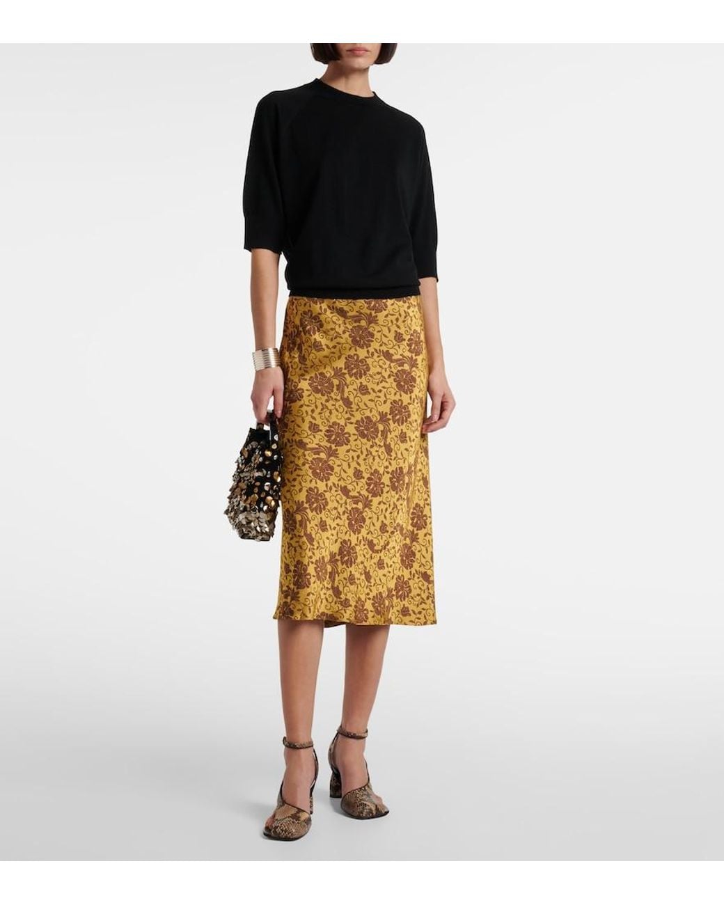 Dries Van Noten Black Wool Top