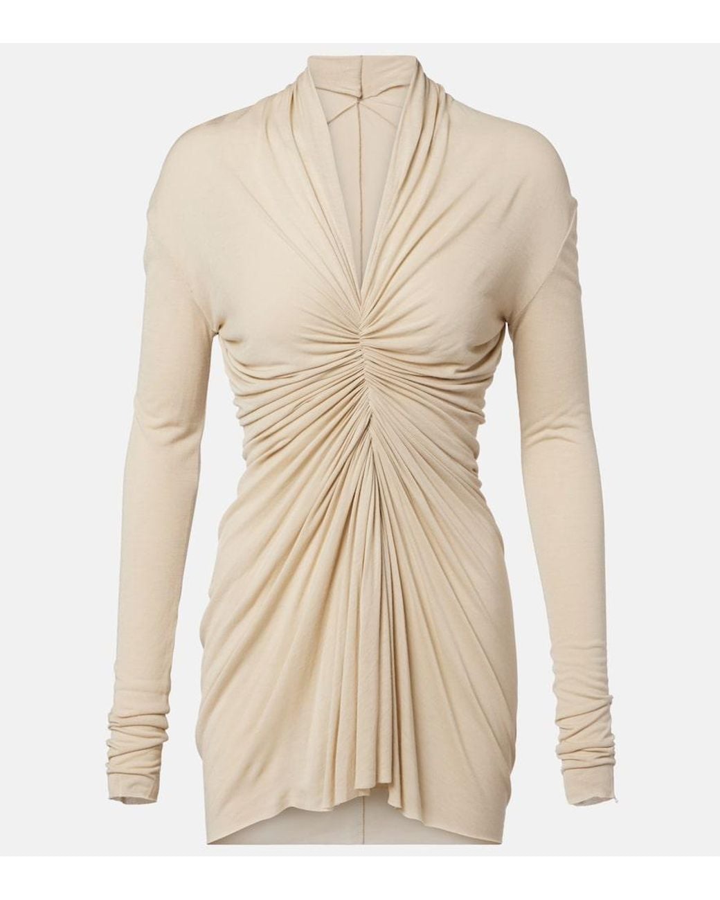 Rick Owens Natural Radiance Gathered Top