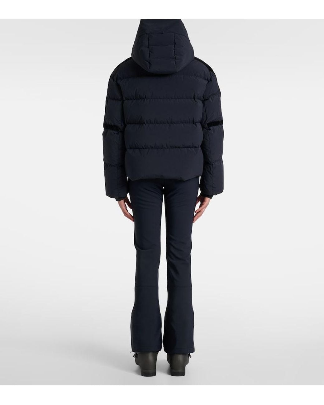 Fusalp Blue Barsy Velvet-Trimmed Down Ski Jacket
