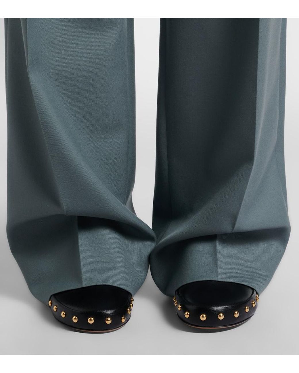 Chloé Black Junie Studded Leather Ankle Boots