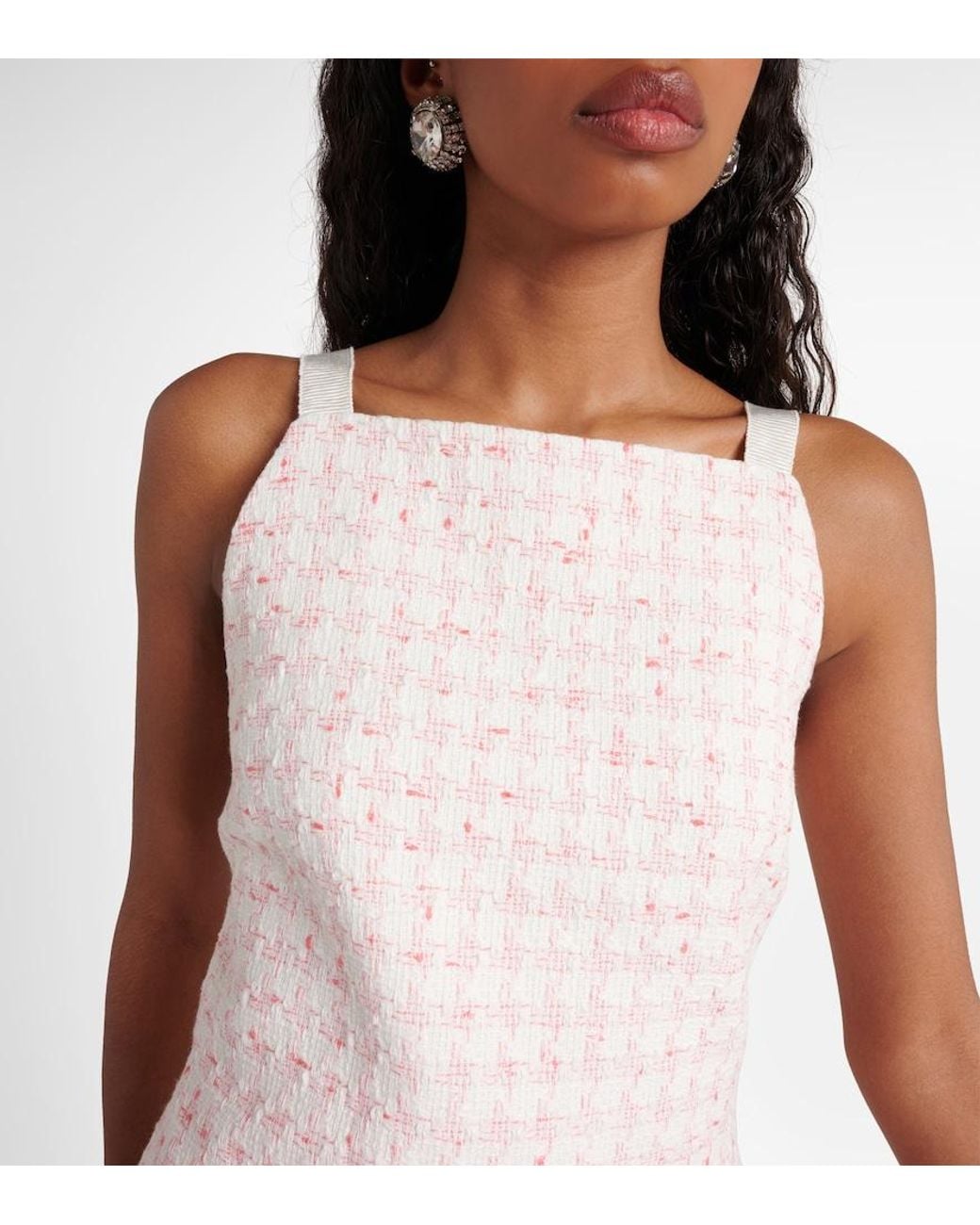 Veronica Beard Natural Xochi Tweed Minidress